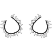 Luxenter Boucles d'oreilles 'SIDYA' noir