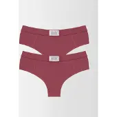 DOUVOS CONTOUR String 'Gemütlicher Slip aus Bambus-Viskose (2er-Pack)' rose ancienne