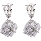 Avant Garde Boucles d'oreilles 'Erikaya' argent