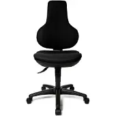 Topstar EPO20BC0 Drehstuhl Ergo Point ohne Armlehnen schwarz