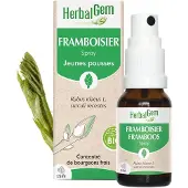 Herbalgem - Framboisier Bio - Complément Alimentaire - Extrait De Bourgeon Frais - Pour Santé Féminine - 15 ml 15 ml Spray