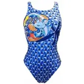 Turbo Geo Carpa Swimsuit Bleu 11-12 Years Fille