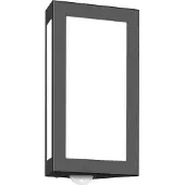 CMD 91/BM Applique murale d'extérieur en acier inoxydable anthracite IP44 E27 avec détecteur de mouvement