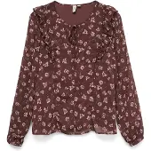 Vero Moda Ihannah Long Sleeve Blouse Rouge S Femme