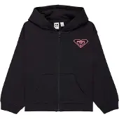 Roxy Midnight Hike Bruhsed Rg Full Zip Sweatshirt Noir 16 Years Fille