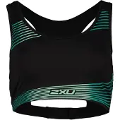 2XU Motion Racerback Crop Sports Bra Noir S Femme