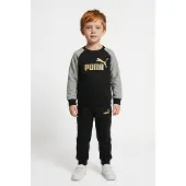 Puma Minicats Ess Raglan Tracksuit Noir 0-3 Months Enfants