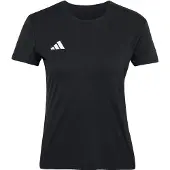 Adidas T-shirt fonctionnel 'Adizero Essentials' noir / blanc