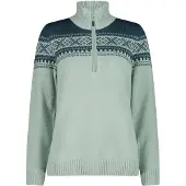CMP 7h76506 Half Zip Sweater Vert 3XL Femme