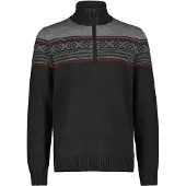 CMP Pull en tricot col zippé Wooltech