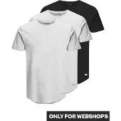 Jack & Jones T-Shirt 'JJENoa' noir / blanc