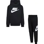 Nike 86l135 Fleece Long Sleeve Set Noir 6-7 Years Garçon