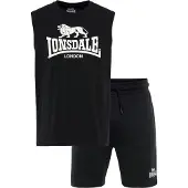 Lonsdale Survêtement 'Allanton' noir / blanc