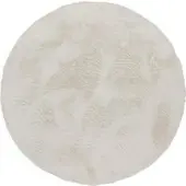Tapis.fr Tapis en fourrure Fluffy crème 120 cm rond