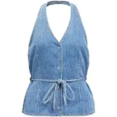 Object Haut 'OBJFulla' noir denim