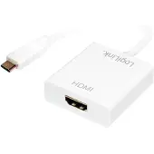 Logilink Adaptateur USB C 3.2 vers HDMI 4K 30 Hz noir (pack de 1 soft)