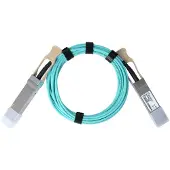BlueOptics Câble optique actif (AOC) compatible Gigamon CBL-505 QSFP28 , 100GBASE-SR4, Ethernet, Infiniband, 5 mètres (CBL-505-BO)