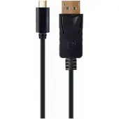 Gembird A-CM-DPM-01 USB-C auf Display-Port Adapter, schwarz (4k 60Hz)