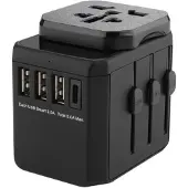 Microconnect Adaptateur de voyage World 3 ports USB A et 1 port USB-C avec