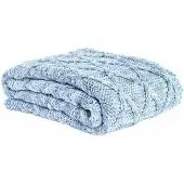 DKD Home Decor 150x125x1 Cm Blanket 2 Units Bleu