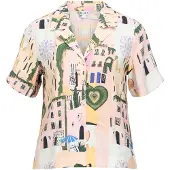 Object Chemisier 'OBJDiva Martha' jaune citron / vert / rose / poudre