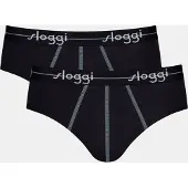 Sloggi Slip 'Blue Start' bleu fumé / noir / blanc