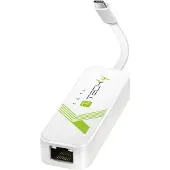 Techly USB 3.1 Typ C RJ45 10/100/1000 Adapter, weiß
