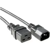 Salicru PE0191420 Câble de transmission Noir 2 m C19 femelle C14 femelle