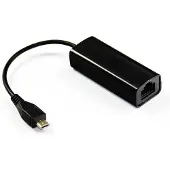 Microconnect USB Micro to Ethernet, noir