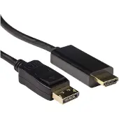 ACT Ak3991 Displayport To Hdmi Cable 3.00 M Doré