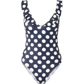 Lindex Maillot de bain bleu marine / blanc