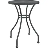 vidaXL Table de jardin Ø60x72 cm Métal déployé Anthracite