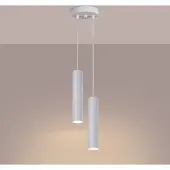 Sollux Lampe suspendue LAGOS 2P blanc 2xGU10 10W acier 118x15x15cm