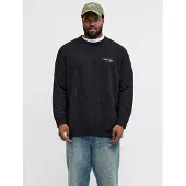 Jack & Jones Archive Graphic Plus Size Sweatshirt Noir 2XL Homme
