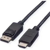 ROLINE GREEN DisplayPort — HDMI (Typ A) (3 m), Câble vidéo, Noir