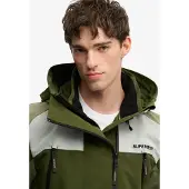 Superdry Colour Block Windbreaker Jacket Vert 3XL Homme