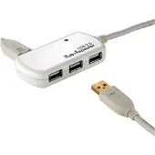 Roline Hub USB 2.0 4 ports avec répéteur, 12 m