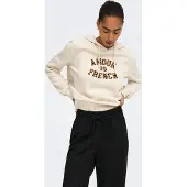 ONLY Sweat-shirt 'ONLMaia' crème / marron / noir