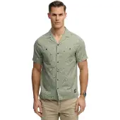 Superdry Printed Beach Short Sleeve Shirt Vert 3XL Homme