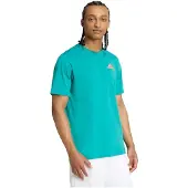 Adidas Padel Graphic Short Sleeve T-shirt Bleu S Homme