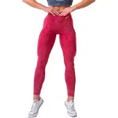Nebbia Washed High Waisted Legacy 777 Leggings Rouge,Rose XS Femme