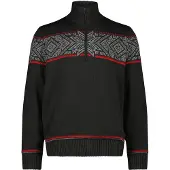 CMP Pull en maille à col zippé