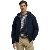 Superdry Homme Veste à Capuche en Twill Lavé Navy Taille: Xxxl