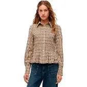 Tommy Hilfiger Dw0dw23337 Long Sleeve Shirt Marron S Femme