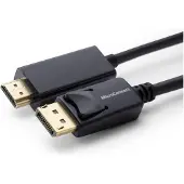 Microconnect - Câble adaptateur - DisplayPort mâle verrouillé pour HDMI mâle - 50 cm - double blindage - noir - support 1080 p 60 Hz