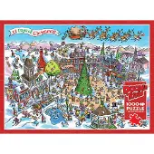 Adlibris Puzzle 1000 pieces DoodleTown : 12 Days of Christmas (1000 pièces)