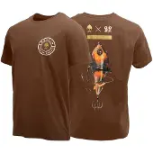 Westin T-shirt Swimlure marron foncé - T-shirt de pêche, taille : XXXL