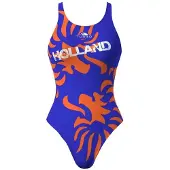 Turbo Holland Pro Resist Swimsuit Bleu 2XL Femme