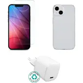 ESTUFF Kit for iPhone 15 Pro. Charger Cover Glass. Brown (ES-KIT-IPH15PRO)