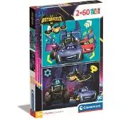 Clementoni Puzzle CLE 2x60 Roues de chauve-souris SuperKolor 24812